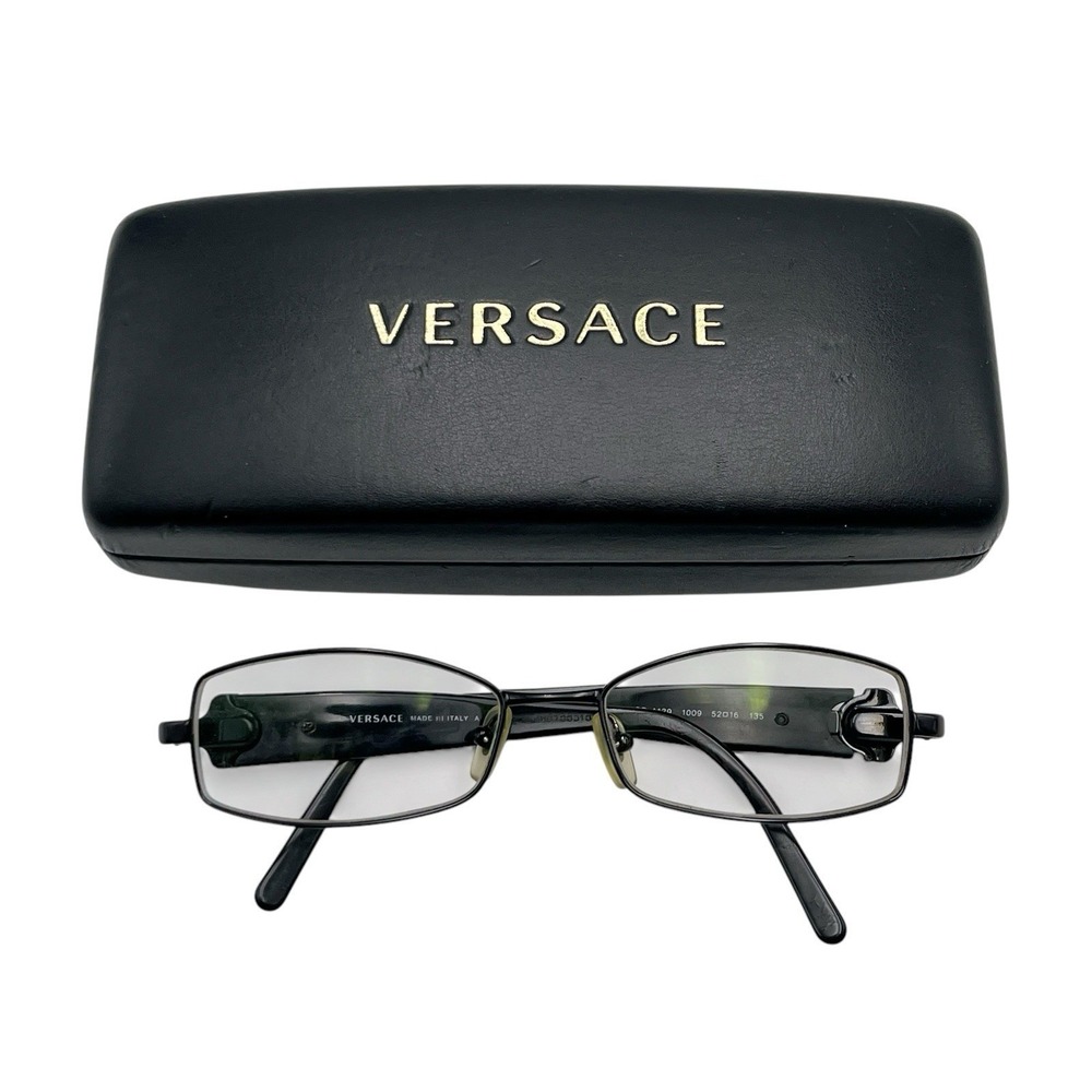 Versace Eyeglasses MOD 1139 1009 Glasses Black Marble 52-16-135 Frames